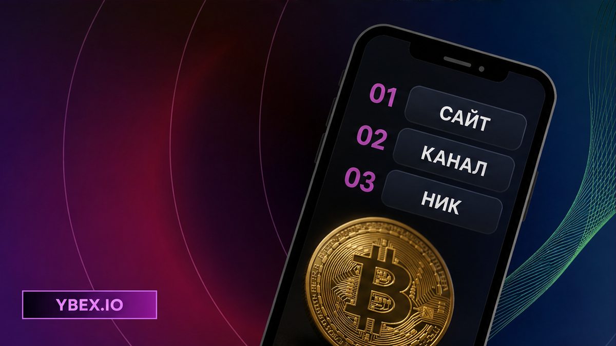 Тёмный баннер YBEX: шаги сверки контакта с сайтом поддержки и каналом