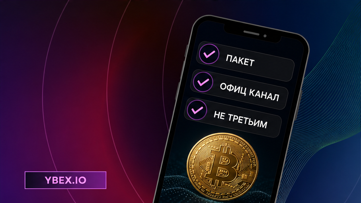 Тёмный баннер YBEX: чеклист пакета в официальный канал, не сторонним разморозчикам