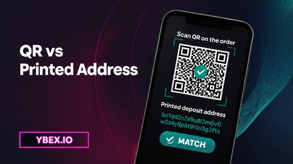 How to Match a QR Code to the Text Deposit Address Before a Crypto Swap