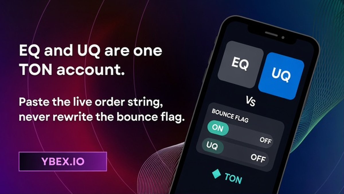 How to Match a TON Bounceable vs Non-Bounceable Address Before a Crypto Swap